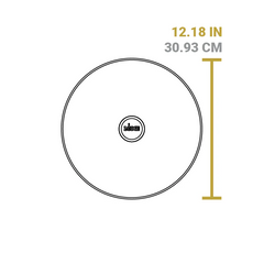 Chef Collection 12 Inch Cast Iron Everyday Pan